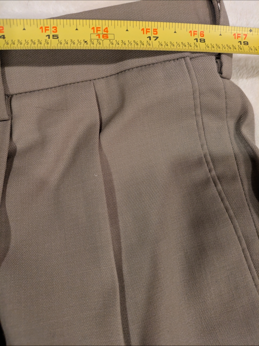 croft & barrow Men's Pleated Dress Pants - Tan - Picture 6 of 8